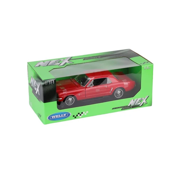 OMZ 12519 WELLY 1 18 1964 1 2 FORD MUSTANG CO Kız Erkek Çocuk Oyuncak Eğitici Oyuncaklar ürün görseli