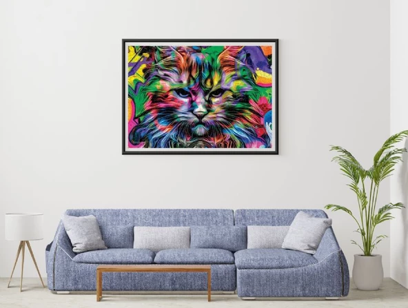 Nova Puzzle 1000 Parça Kızgın Bakışlar Puzzle - Kedi Puzzle - Resim 4