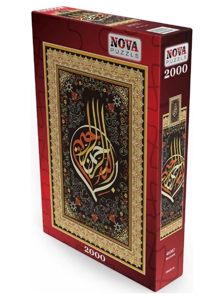 Nova Puzzle 46007 - 2000 Parça Besmele Hat Sanatı Dini Puzzle - 2