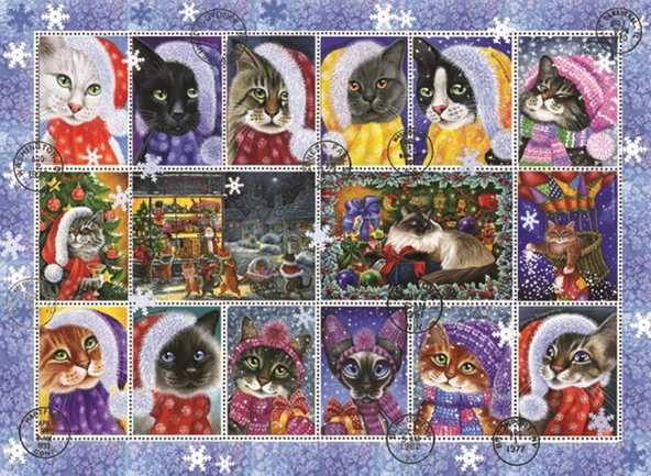 Anatolian Yeniyıl Kedileri 1000 Parça Puzzle