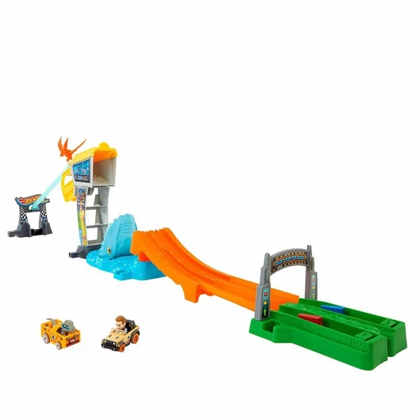 OMZ Hot Wheels Racerverse Jurassic Pist Seti HTP12 Kız Erkek Çocuk Oyuncak Eğitici Oyuncaklar ürün görseli 1