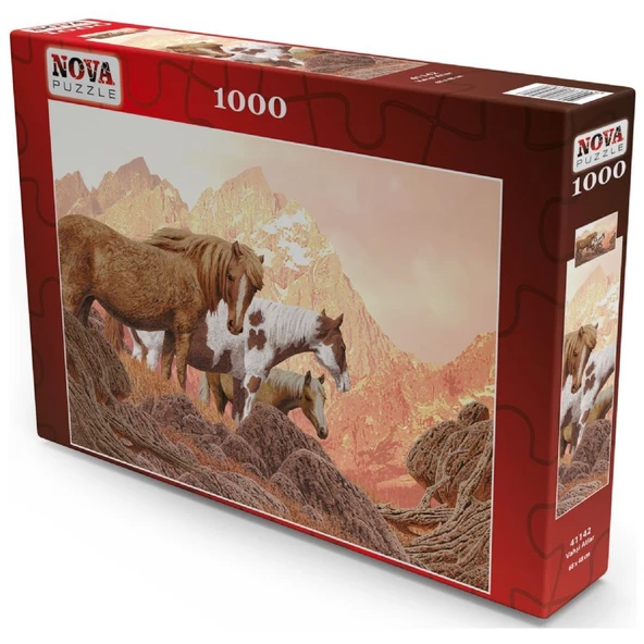 Nova 1000 Parça Puzzle - Vahşi Atlar - Resim 2