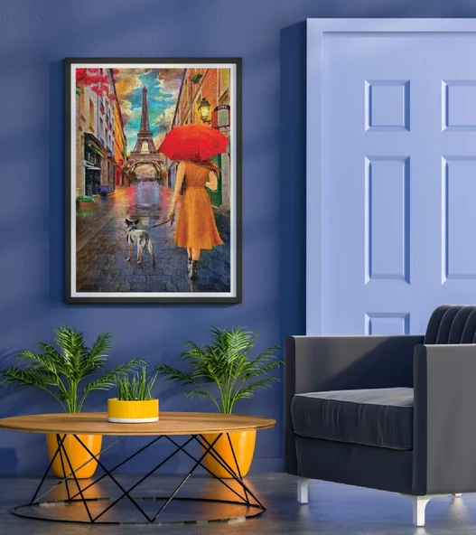 Nova 1000 Parça Paris Sokaklarında Gezinti Puzzle - Resim 4