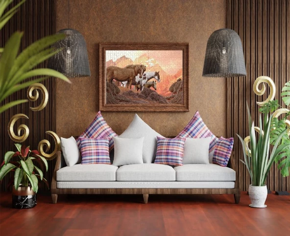 Nova 1000 Parça Puzzle - Vahşi Atlar - Resim 4