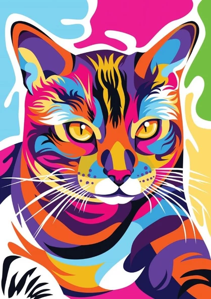 Nova 1000 Parça Renkli Kedi Puzzle