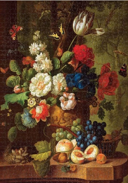 Nova 1000 Parça Güller ve Laleler Natürmort Puzzle - 3