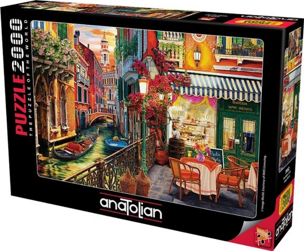 Anatolian 2000 Parça Venedik Kafe Puzzle - 96x66 cm - 2