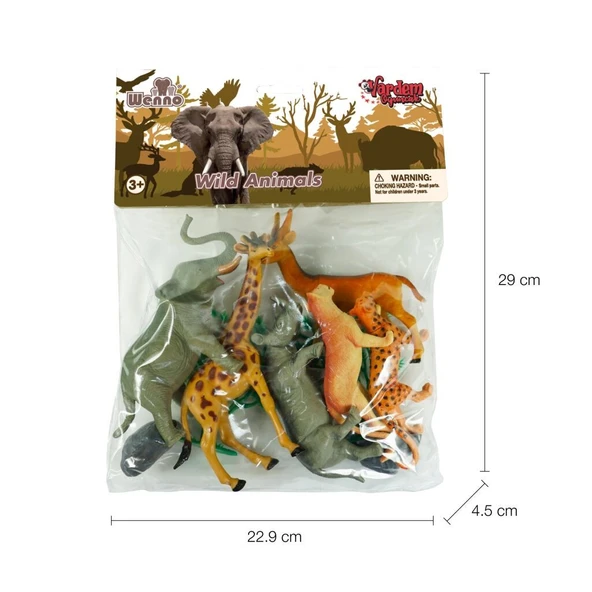 OMZ 7141,7142,7143 Poşette 10 parça Hayvan Seti Kız Erkek Çocuk Oyuncak Eğitici Oyuncaklar - Resim 2