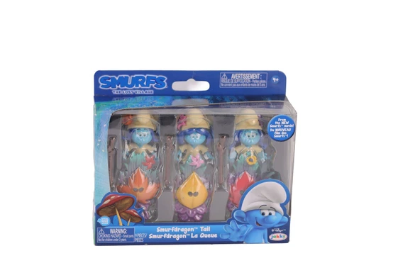 OMZ SRN 292270 Şirinler Kostümlü 3'lü Figür Set Kız Erkek Çocuk Oyuncak Eğitici Oyuncaklar ürün görseli 1