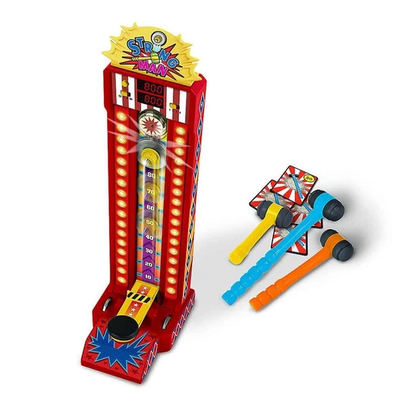 OMZ Sesli Elektronik Arcade Strongman Oyunu Kız Erkek Çocuk Oyuncak Eğitici Oyuncaklar - 2