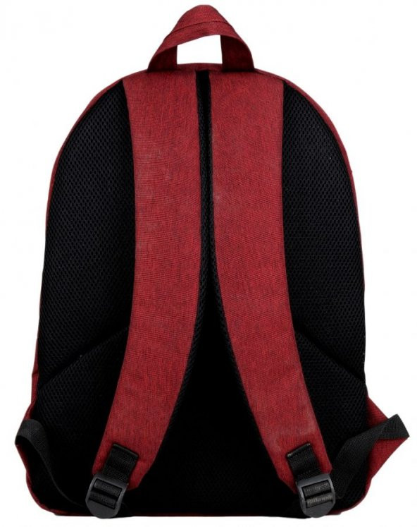 Its Just My Bag Bordo/Gri Klasik Kolej Sırt Çantası - Kız Çocuk - 10009 - 2
