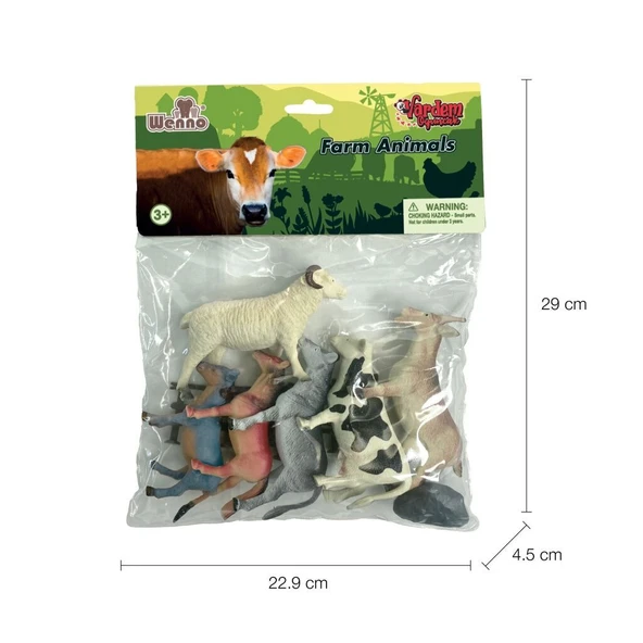 OMZ 7141,7142,7143 Poşette 10 parça Hayvan Seti Kız Erkek Çocuk Oyuncak Eğitici Oyuncaklar - Resim 3