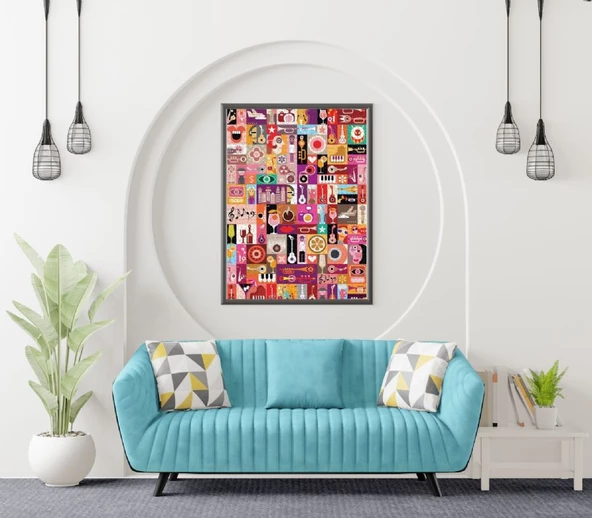 Nova 1000 Parça Müzik İllüstrasyon Puzzle - Resim 4