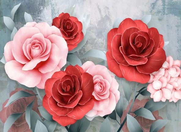 Nova Puzzle 1000 Parça Puzzle - Pembe ve Kırmızı Güller
