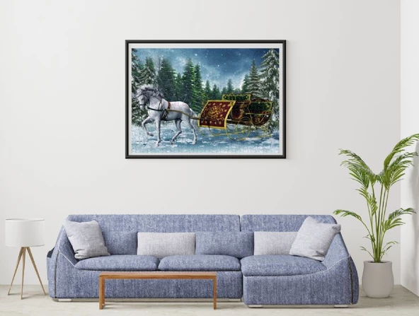 Nova 1000 Parça Yolculuğa Hazırlık (Atlı Kızak) Puzzle - Resim 4