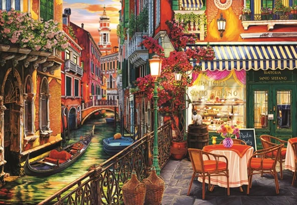 Anatolian 2000 Parça Venedik Kafe Puzzle - 96x66 cm