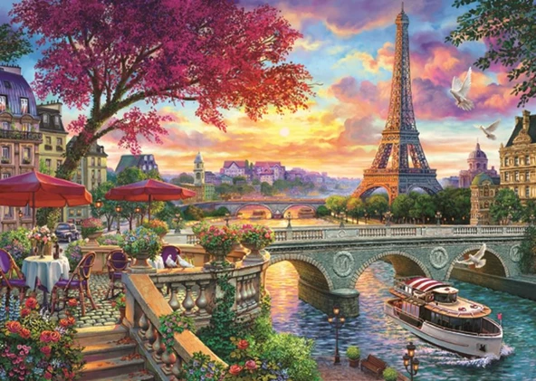 Anatolian Paris'te Bahar 3000 Parçalık Puzzle Yapboz