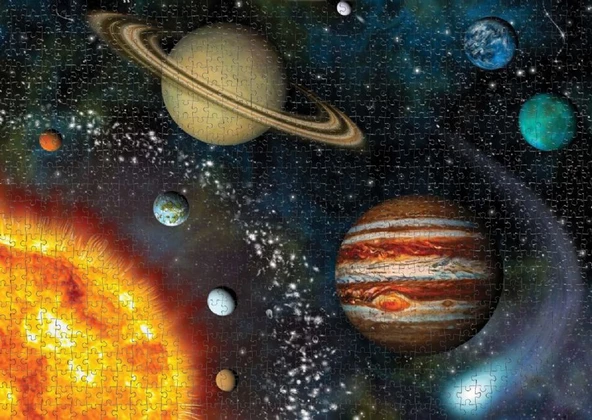 Nova Puzzle 1000 Parçalık Solar Sistem Puzzle - Güneş Sistemi - Resim 3