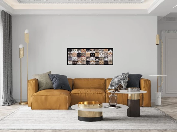 Nova Puzzle 1000 Parça Sevimli Kediler Kolajı Panorama Puzzle - Resim 4