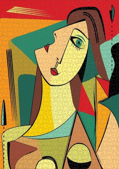 Nova Puzzle : 1000 Parça Kübist Portre Puzzle - Resim 3