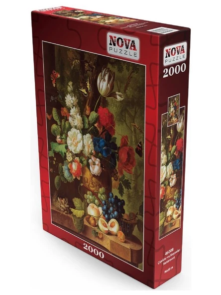 Nova Puzzle 2000 Parça Çiçekler ve Meyveler Natürmort - 2