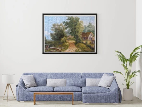 Nova Puzzle - Köy Yolunda Sıradan Bir Gün - 1000 Parça Puzzle - Resim 4