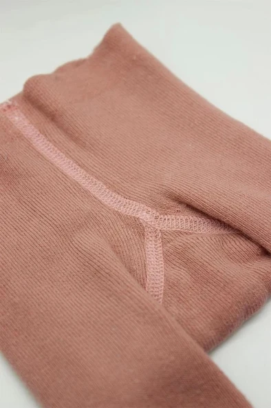 Eğitici Oyuncak Bistyle Tekli Kaymaz Mix Havlu Külotlu Çorap BS50501M Pudra - Resim 5