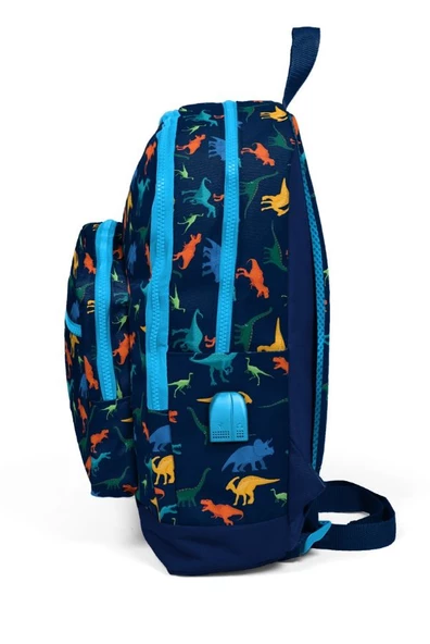 Coral High Kids Dört Gözlü Erkek Çocuk İlkokul Çantası - Dinazor Desenli - USB+AUX Soketli - Resim 2