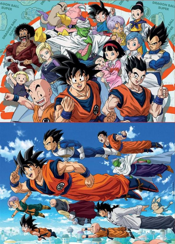 Educa 2x100 Parça Dragon Ball Z Erkek Çocuk Puzzle - 2