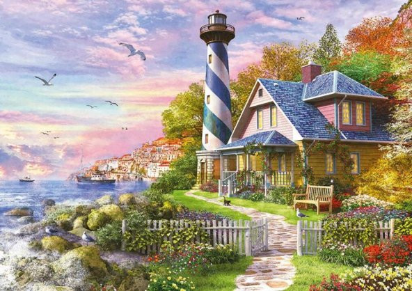 Educa 4000 Parça Lighthouse At Rock Bay Puzzle
