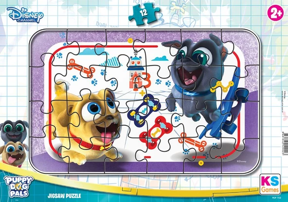 KS Games 12 Parça Puppy Dog Pals Frame Puzzle ürün görseli