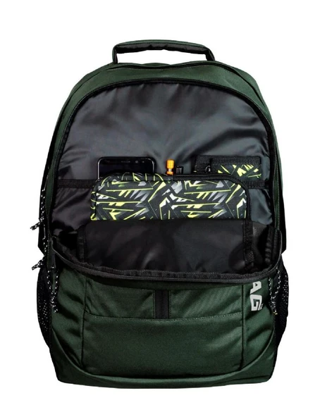 Jacbag Neo Üç Gözlü Çocuk Genç Yetişkin Haki Yeşil Sırt Çantası - Erkek - Resim 3