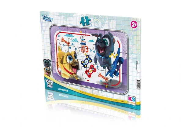 KS Games 12 Parça Puppy Dog Pals Frame Puzzle - Resim 2
