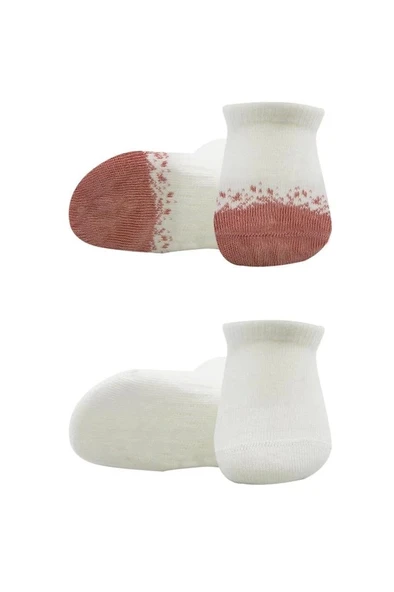 Eğitici Oyuncak Bistyle 2'Li Penye Sneakers Çorap BS20105 Ekru Pudra - 2
