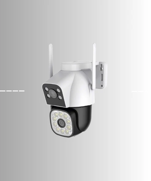 INOX-14IPC Çift Lens WiFi Güvenlik Kamerası  PTZ  Gece Görüşü  Mobil Uyumlu - 1