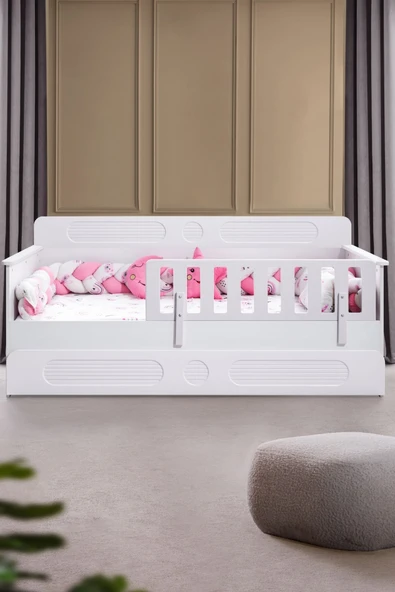 Yavrulu Karyola, Flora Yavrulu Montessori Karyola - Beyaz - Resim 2