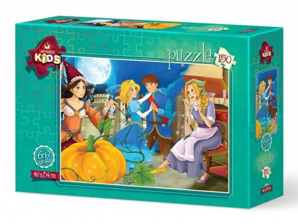 Art Puzzle150 Parça Prens ve Prenses Kız Çocuk Puzzle