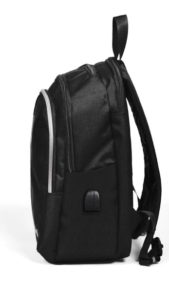 Coral High Sport Beş Gözlü Siyah Okul ve Günlük Sırt Çantası - Laptop+Tablet Bölmeli - Resim 2