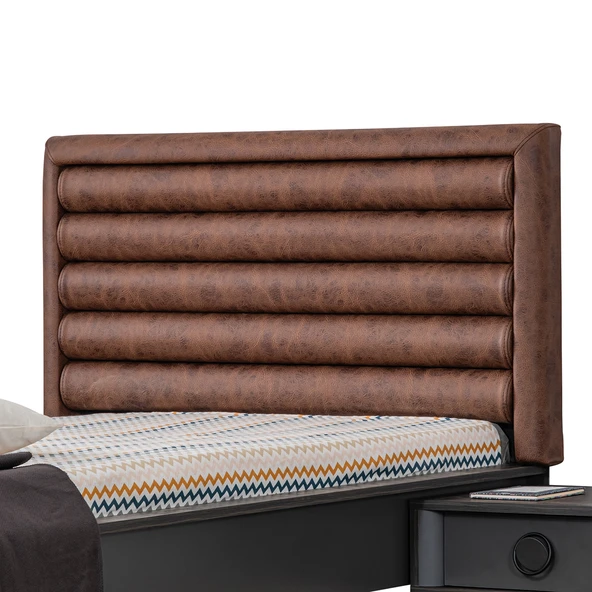 Karyola, Black Başlıklı Karyola 100x200 - Resim 2