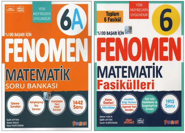 Fenomen 6.Sınıf 6A Matematik+ Matematik Fasikülleri (7 Kitap)