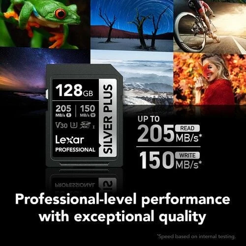 Lexar 128GB Profesyonel Silver Plus UHS-I SD Hafıza Kartı - 5
