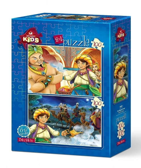 Art Puzzle Sihirli Lamba 2x100 Parça Erkek Çocuk Yapboz