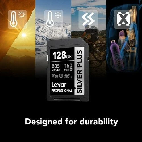 Lexar 128GB Profesyonel Silver Plus UHS-I SD Hafıza Kartı - 8