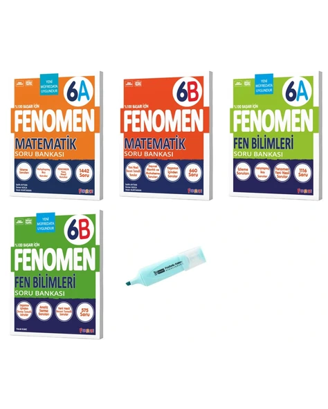 6. Sınıf Matematik A-B Ve Fen Bilimleri A-B Soru Bankası ürün görseli