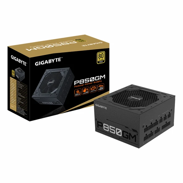 Gigabyte P850GM 850W 80+ Altın Modüler Güç Kaynağı ürün görseli 1