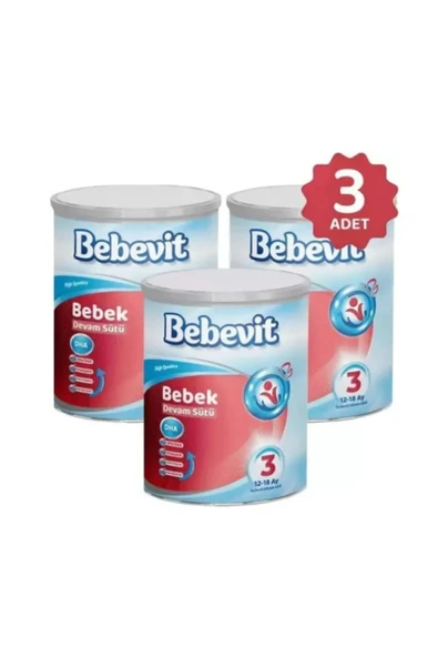 3 Bebek Devam Sütü 400 gr x 3 Adet (12-18 ay) - 1