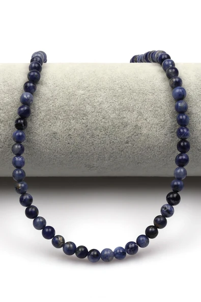 Sodalit Doğal Taş Dizi 6 mm Küre Kesim - Resim 2