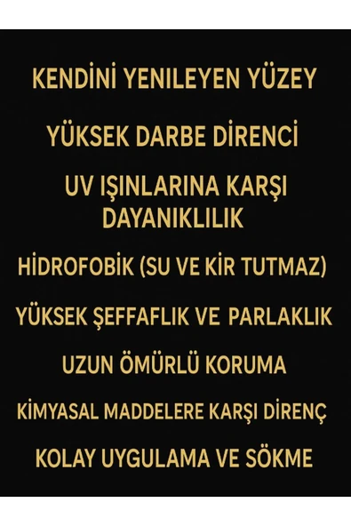 SİYACF 48 CM X 1 METRE PREMİMUN PPF KAPUT BOYA KORUMA FOLYOSU - 6