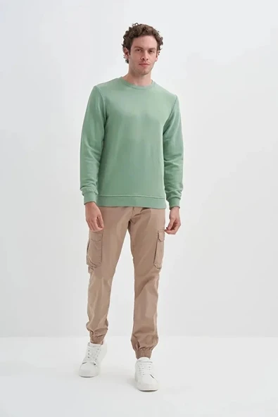 Cazador Slim Fit Mevsimlik 3 İplik Pamuk Karışımlı Sweatshirt-56100 - Resim 2