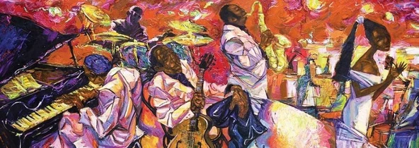 Art Puzzle Jazz'ın Renkleri 1000 Parça Panorama Puzzle - Resim 2